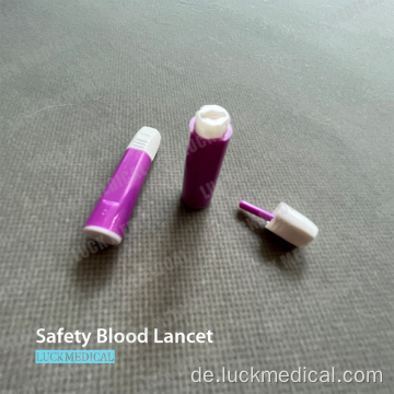 Sterile Sicherheitsblut Lancet Pen-Typ-Taste aktiviert
